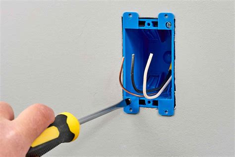 how to install connector to metal junction box|install old work electrical box.